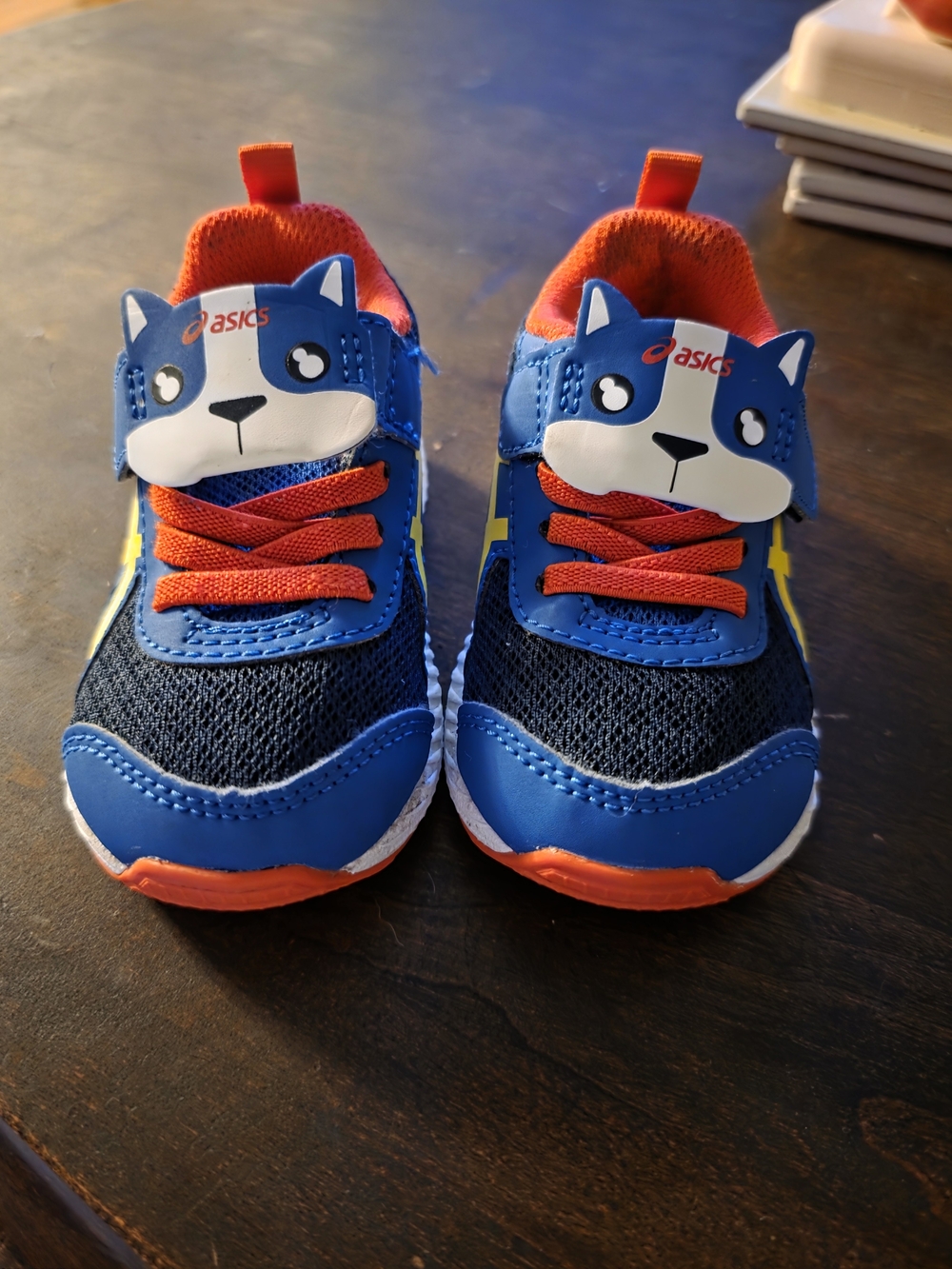 ASICS Kids Blue & Orange Animal-Accent Sneaker